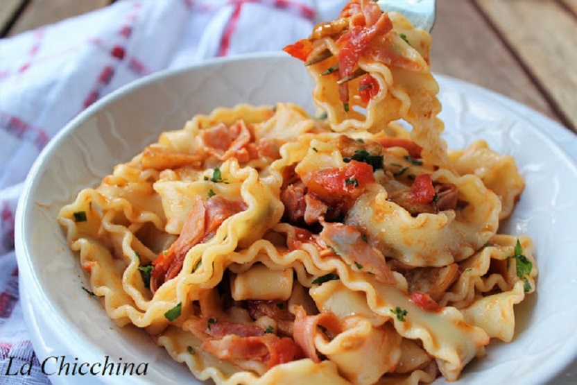 REGINETTE CON FUNGHI E PROSCIUTTO