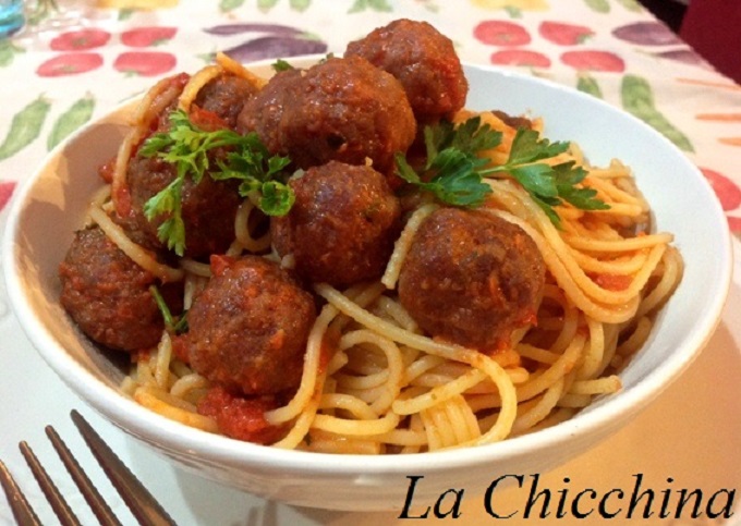 SPAGHETTI CON LE POLPETTINE