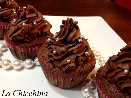 CUPCAKE CON PERE E CIOCCOLATO