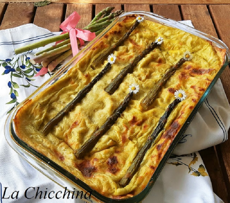 LASAGNE ALLA CREMA DI ASPARAGI E SCAMORZA